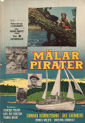 Mälarpirater 1959 movie poster Gunnar Björnstrand Åke Grönberg Thomas Bolme Per G Holmgren Ships and navy Skärgård