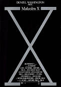 Malcolm X 1992 movie poster Denzel Washington Angela Bassett Delroy Lindo Spike Lee