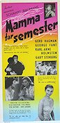 Mamma tar semester 1957 movie poster Gerd Hagman George Fant Schamyl Bauman