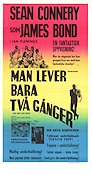 Man lever bara två gånger 1967 poster Sean Connery Akiko Wakabayashi Mie Hama Lewis Gilbert Agenter