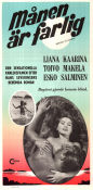 Kuu on vaarallinen 1961 movie poster Liana Kaarina Esko Salminen Toivo Makela T J Särkkä Finland