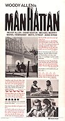 Manhattan 1979 poster Diane Keaton Woody Allen