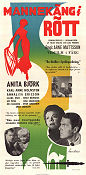 Mannekäng i rött 1958 movie poster Anita Björk Annalisa Ericson Arne Mattsson Find more: Hillman
