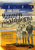 Shane 1953 movie poster Alan Ladd Jean Arthur Jack Palance George Stevens Mountains