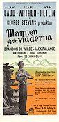 Shane 1953 movie poster Alan Ladd Jean Arthur Jack Palance George Stevens Mountains