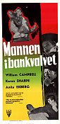 Man in the Vault 1956 movie poster William Campbell Karen Sharpe Anita Ekberg Andrew V McLaglen Film Noir