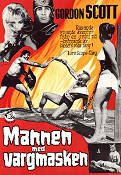 Mannen med vargmasken 1964 poster Gordon Scott Giorgio Ferroni Svärd och sandal