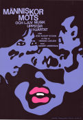 Människor möts och ljuv musik uppstår i hjärtat 1967 poster Harriet Andersson Henning Carlsen