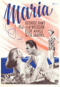 Maria 1947 movie poster Maj-Britt Nilsson George Fant Elof Ahrle Stig Järrel Gösta Folke Eric Rohman art