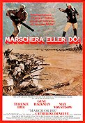 Marschera eller dö 1977 poster Terence Hill Gene Hackman Max von Sydow Dick Richards