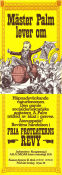 Mäster Palm lever om 1974 movie poster Fria Proteatern Find more: Revy Find more: Teater