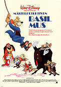 The Great Mouse Detective 1986 poster Vincent Price Ron Clements