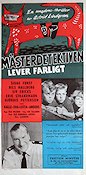 Mästerdetektiven lever farligt 1957 movie poster Sigge Fürst Writer: Astrid Lindgren