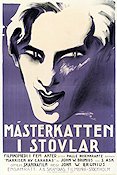 Mästerkatten i stövlar 1923 movie poster Sam Ask John W Brunius