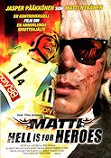 Matti Hell is for Heroes 2006 movie poster Jasper Pääkkönen Matti Nykänen Aleksi Mäkelä Winter sports Glasses Finland