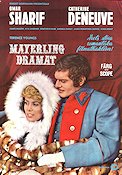 Mayerling 1968 movie poster Omar Sharif Catherine Deneuve Terence Young Romance