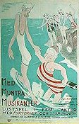 Mellem muntre musikanter 1923 movie poster Fyrtornet och Släpvagnen Fy og Bi Lau Lauritzen Beach Denmark