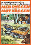 Med ryggen mot väggen 1977 poster Cliff De Young Glenn Ford Blair Brown Russ Mayberry Bilar och racing