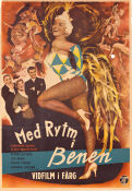 Med rytm i benen 1957 poster Germaine Damar Claus Biederstaedt Ruth Stephan Géza von Cziffra Dans Musikaler