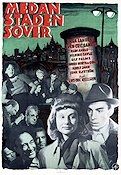 Medan staden sover 1950 movie poster Inga Landgré Sven-Eric Gamble Adolf Jahr Lars-Eric Kjellgren