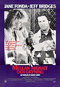 Mellan midnatt och gryning 1986 poster Jane Fonda Jeff Bridges Sidney Lumet