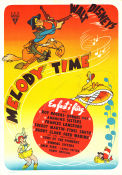 Melody Time 1948 movie poster Andrews Sisters Roy Rogers Clyde Geronimi Jazz Animation