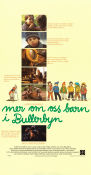 Mer om oss barn i Bullerbyn 1987 movie poster Linda Bergström Henrik Larsson Lasse Hallström Writer: Astrid Lindgren Poster artwork: Ilon Wikland Kids