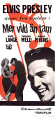 Wild in the Country 1961 movie poster Elvis Presley Hope Lange Tuesday Weld Philip Dunne Dance Musicals