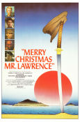 Merry Christmas Mr Lawrence 1983 movie poster David Bowie Tom Conti Nagisa Oshima Asia Celebrities Holiday Country: Japan