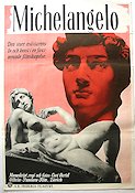 Michelangelo 1941 movie poster Curt Oertel Artistic posters Documentaries Country: Switzerland