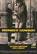 Midnight Cowboy 1969 movie poster Dustin Hoffman Jon Voight Sylvia Miles John Schlesinger