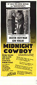 Midnight Cowboy 1969 poster Dustin Hoffman Jon Voight Sylvia Miles John Schlesinger