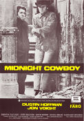 Midnight Cowboy 1969 movie poster Dustin Hoffman Jon Voight Sylvia Miles John Schlesinger