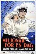Miljonär för en dag 1926 movie poster Edvard Persson Adolf Jahr