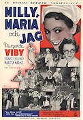 Milly Maria och jag 1938 poster Marguerite Viby Ernst Eklund Emanuel Gregers