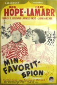 My Favorite Spy 1951 movie poster Bob Hope Hedy Lamarr Francis L Sullivan Norman Z McLeod