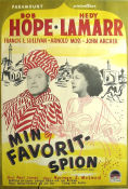 Min favoritspion 1951 poster Bob Hope Hedy Lamarr Francis L Sullivan Norman Z McLeod