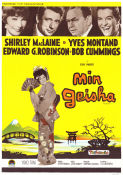 My Geisha 1962 movie poster Shirley MacLaine Yves Montand Edward G Robinson Robert Cummings Jack Cardiff Asia