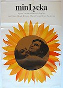 Le bonheur 1965 movie poster Jean-Claude Drouot Agnes Varda Flowers and plants