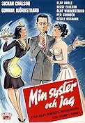 Min syster och jag 1950 movie poster Sickan Carlsson Gunnar Björnstrand Elof Ahrle Schamyl Bauman