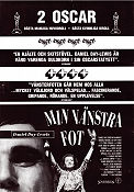 My Left Foot Brown 1989 movie poster Daniel Day-Lewis Brenda Fricker Alison Whelan Jim Sheridan