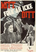 Mitt folk är icke ditt 1944 movie poster Sonja Wigert Gunnar Björnstrand Find more: Nazi