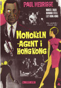 Le monocle rit jaune 1964 movie poster Paul Meurisse Marcel Dalio Olivier Despax Georges Lautner Agents Asia