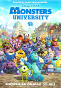 Monsters University 2013 movie poster Dan Scanlon Production: Pixar Animation School