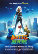 Monsters vs Aliens 2009 poster Reese Witherspoon Bob Letterman Animerat 3-D