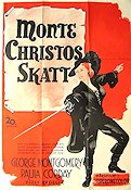 The Sword of Monte Cristo 1952 movie poster Paula Corday George Montgomery Sword and sandal