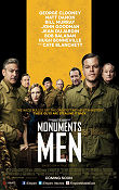 The Monuments Men 2014 poster Matt Damon Cate Blanchett Bill Murray George Clooney