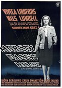 Morgondagens melodi 1942 movie poster Viveca Lindfors Nils Lundell Björn Berglund Betty Bjurström Ragnar Frisk