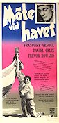Les amants du tage 1955 movie poster Daniel Gelin Francoise Arnoul Trevor Howard Henri Verneuil Ships and navy Beach