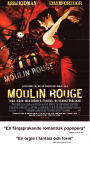 Moulin Rouge 2001 poster Nicole Kidman Ewan McGregor John Leguizamo Baz Luhrmann Romantik Musikaler